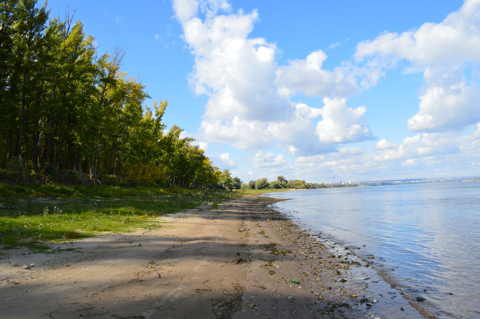 Волгоград река Волга фото осень
