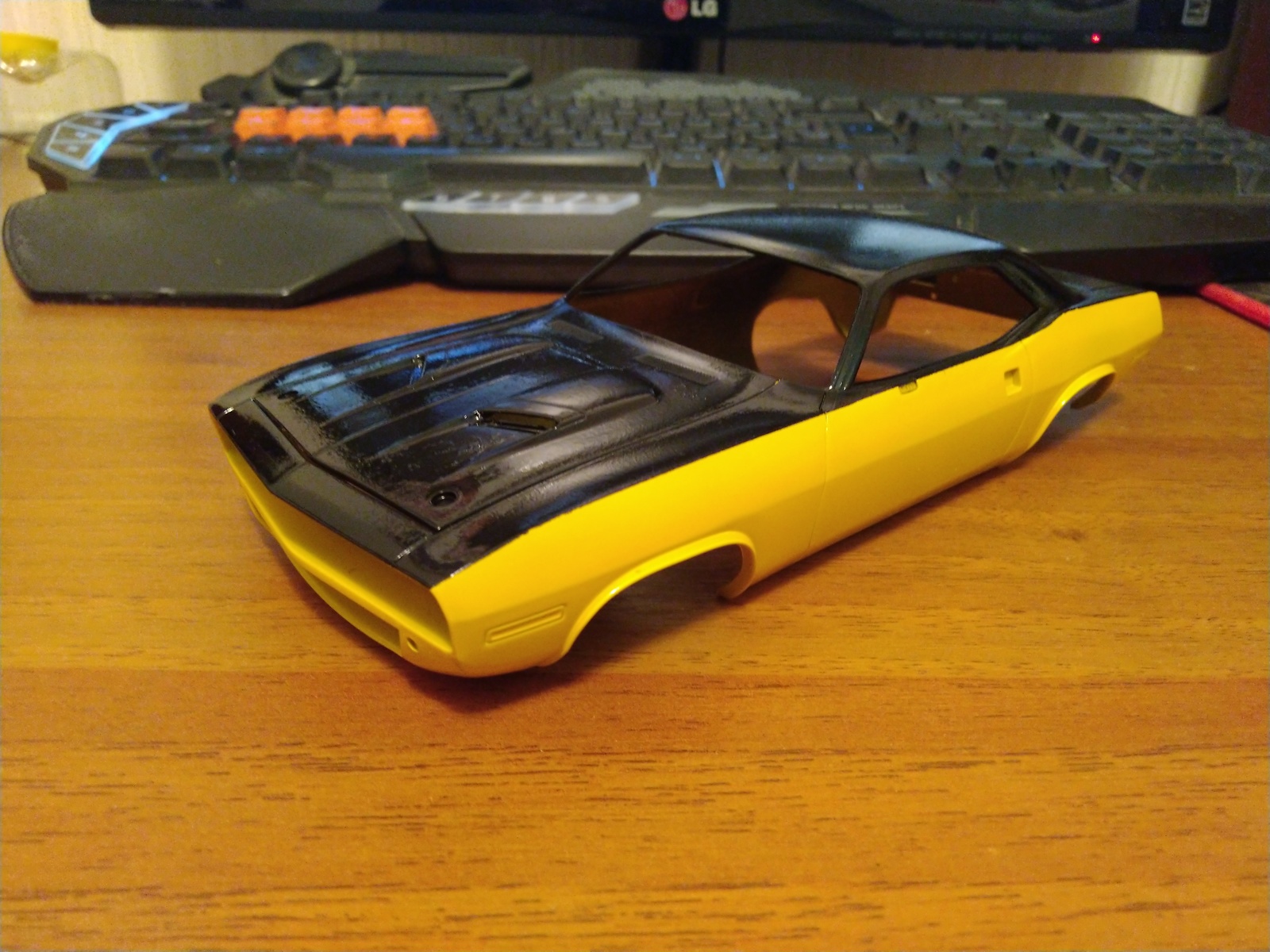 Our hands are not for boredom, part 6. Plymouth HEMI Cuda 1970 - My, Longpost, Modeling, Revell, Scale model, Prefabricated model, Plymouth, 