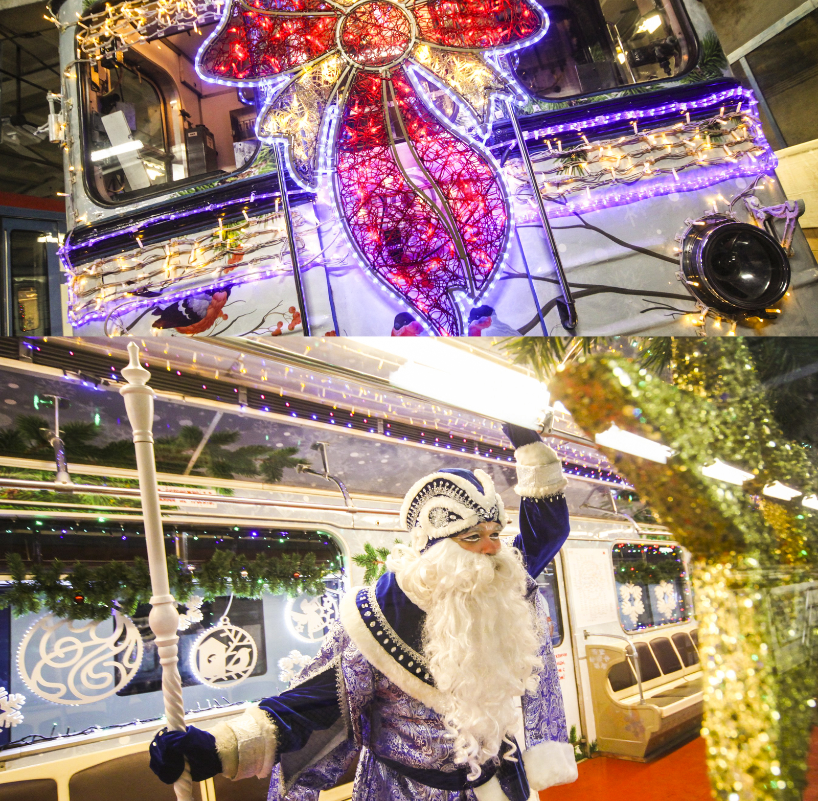 New Year's Train was launched in the Moscow Metro - Moscow, Metro