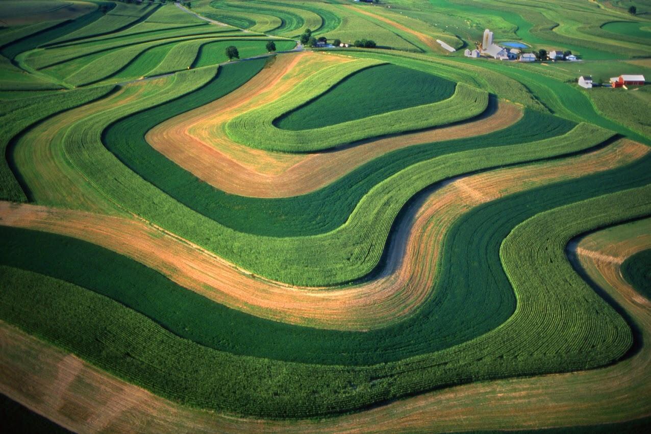 Farm in Pennsylvania - The photo, Nature, Farm, Pennsylvania, Peace, Aerial photography