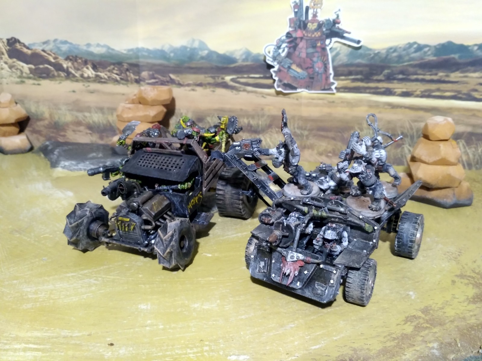 Inspired by Mad Max - My, Wh miniatures, Orcs, Gorkamorka, Wh40kconversion, Longpost