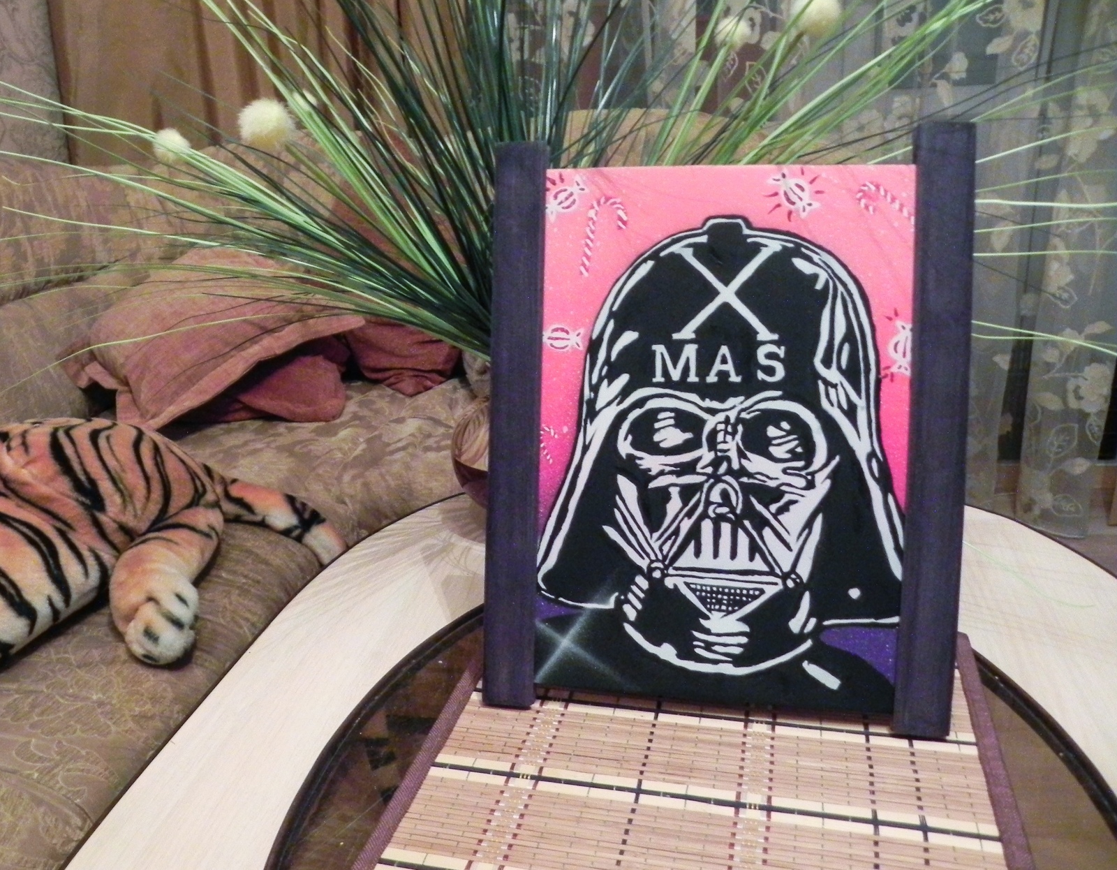 New Year's Vader - My, Painting, Spray can, Spray Art, Painting, Darth vader