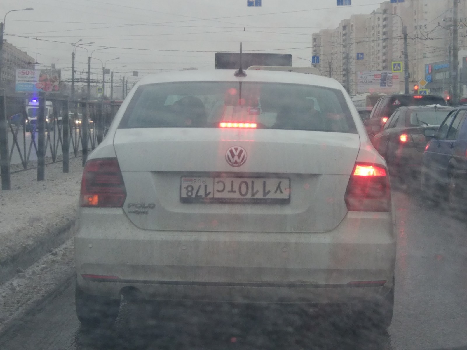 Someone's mustache came off, and someone just ah ** l! - My, Saint Petersburg, Auto, Impudence