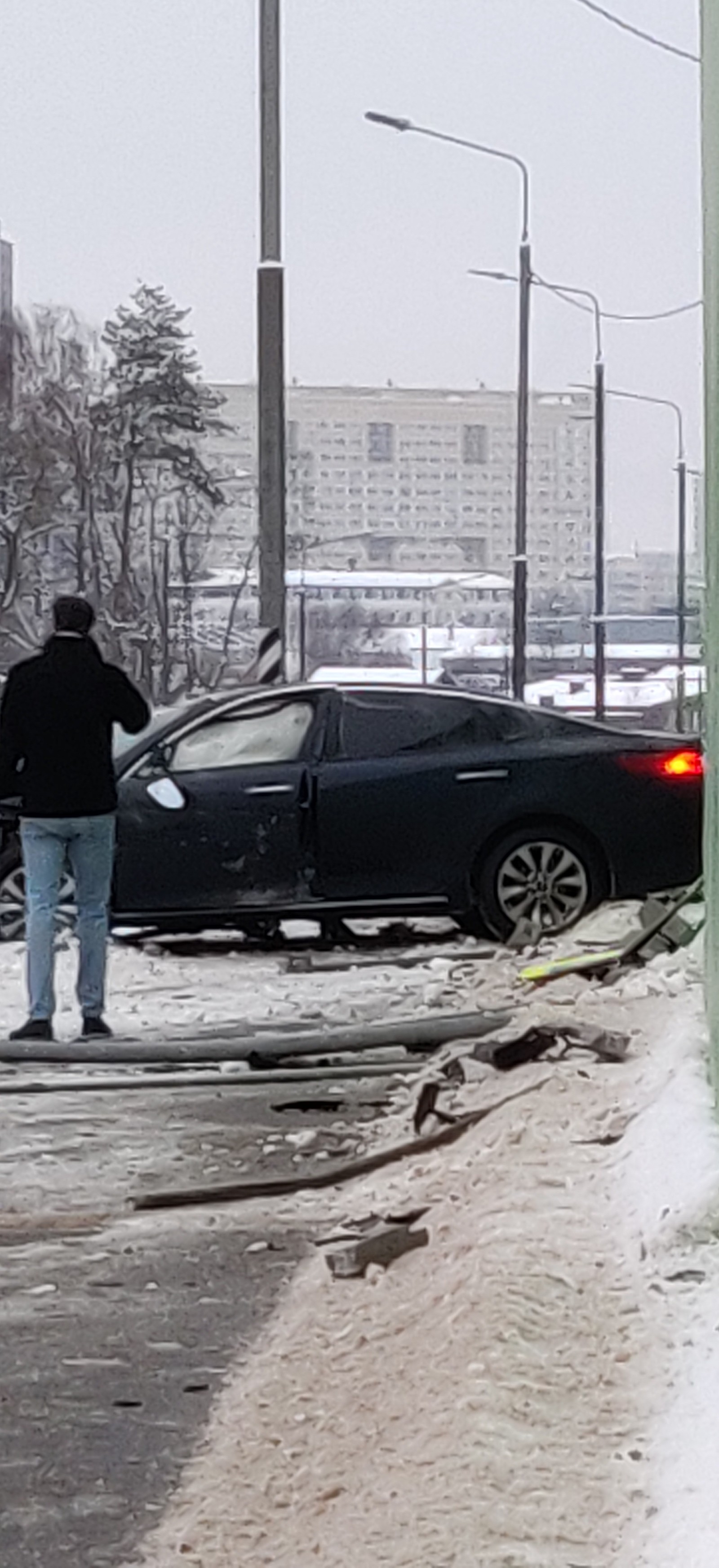 Невнимательность. - Моё, Авария, Дорога, Видео, Длиннопост