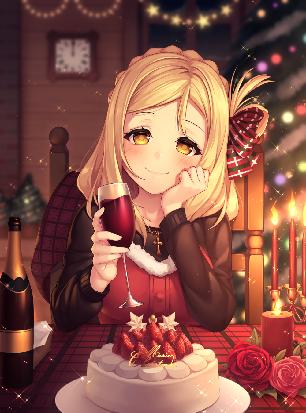 Happy New Year subscriber! - Anime art, Anime, Mari Ohara, Love live! School idol project, Love live! Sunshine !!, 