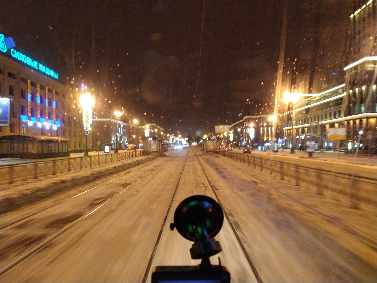 To whom is the new year, and to whom at 6 in the morning to work. - My, New Year, Tram, Saint Petersburg, View from the cockpit, Longpost