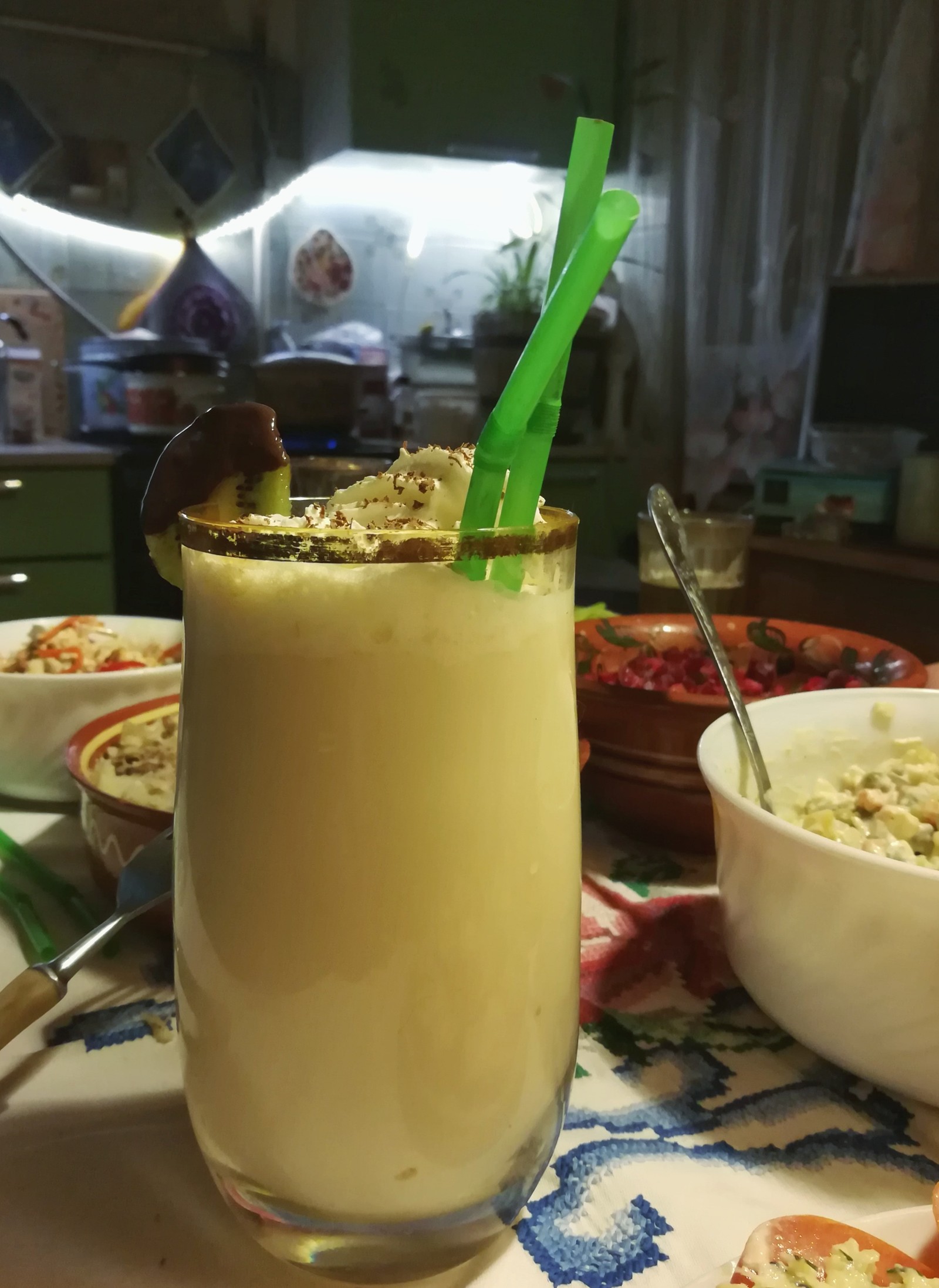 Pina Colada Variation - My, Alcohol, Cocktail, Rum, New Year, Yummy, Longpost