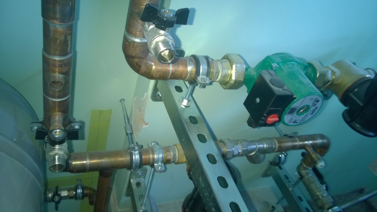 Everyday plumbing 13 - Boiler room piping - My, Engineering systems, Boiler room, Copper, Samara, Plumber, Longpost