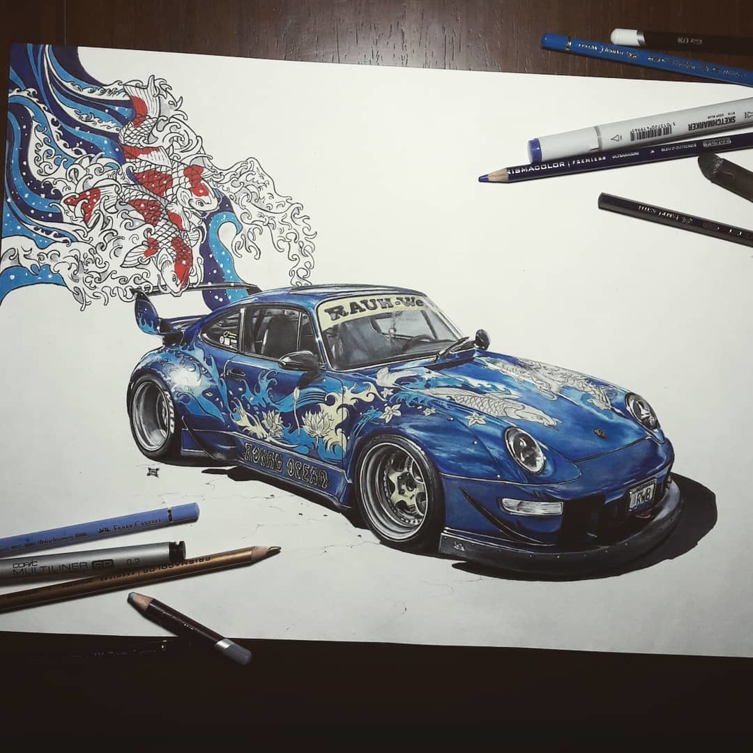 Shelby Daytona и RWB Porsche 993 | Пикабу