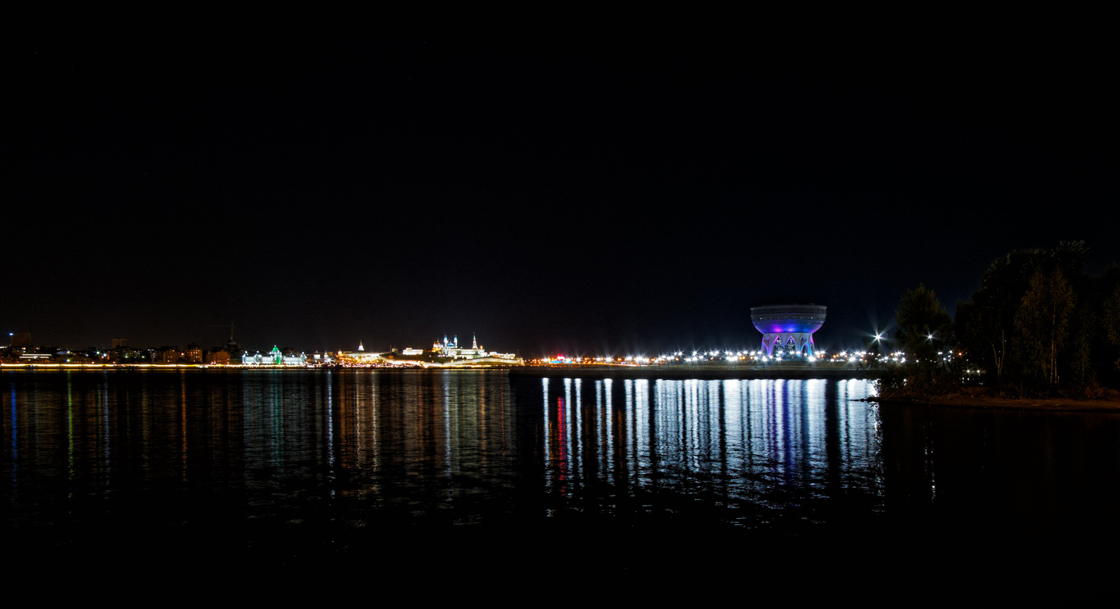 Night Kazan - My, The photo, Night shooting, Kazan, Night, Night city, Longpost