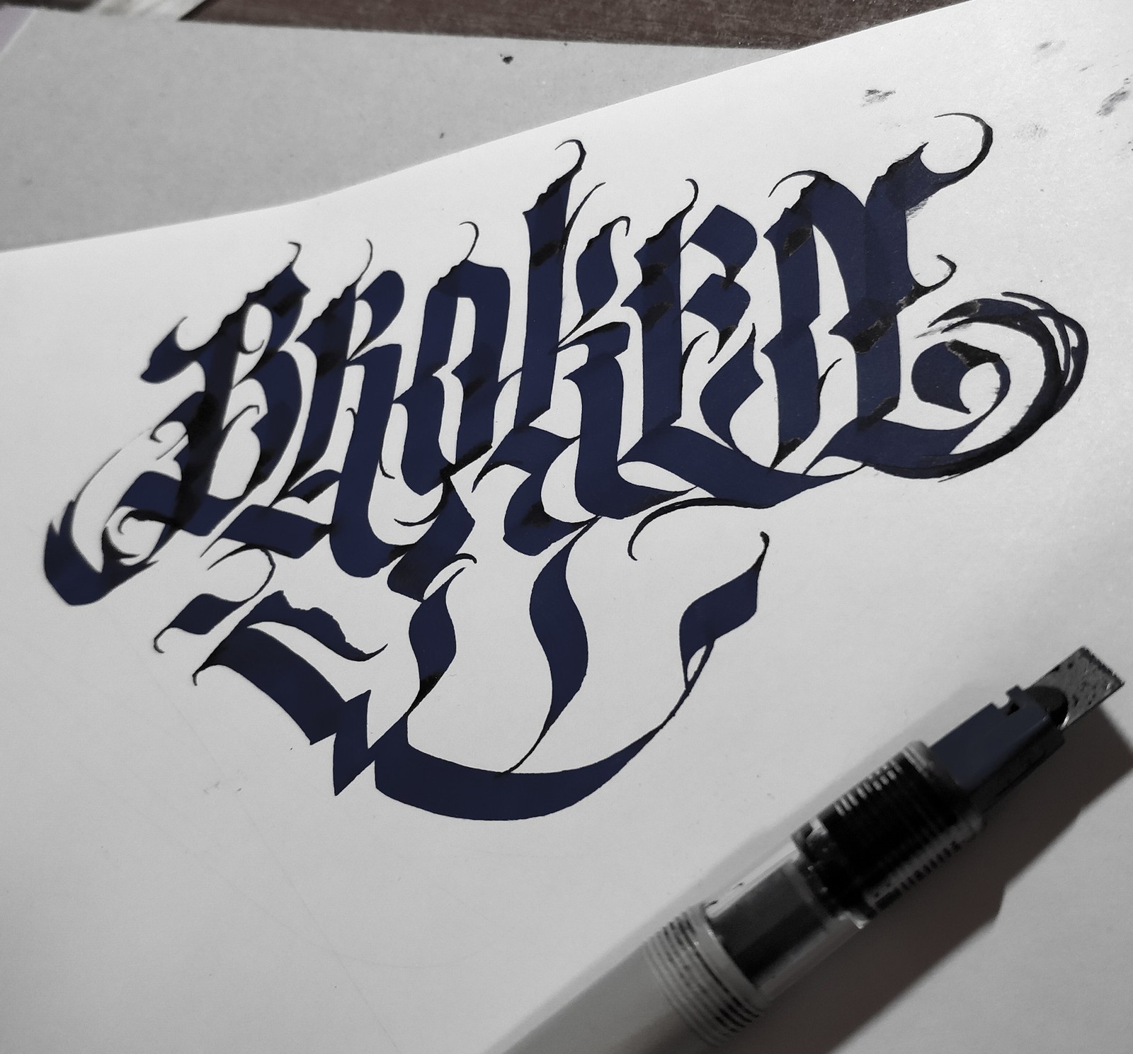 Lettering - My, Lettering, Tattoo, Art, Tattoo Lovers League, GIF, Longpost