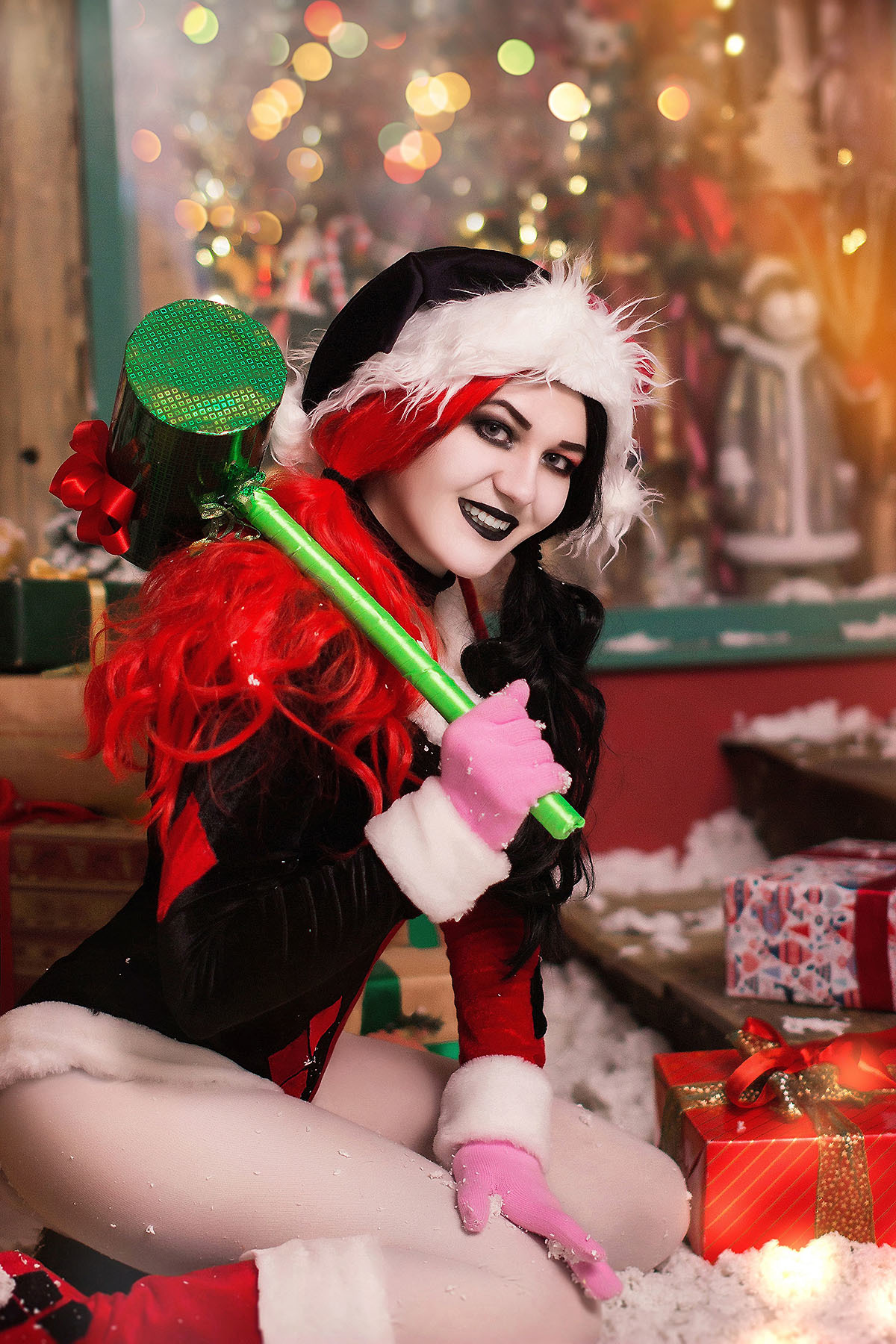 Harley Quinn holiday special cosplay - My, Harley quinn, Dc comics, Longpost, Russian cosplay, New Year, , Cosplay