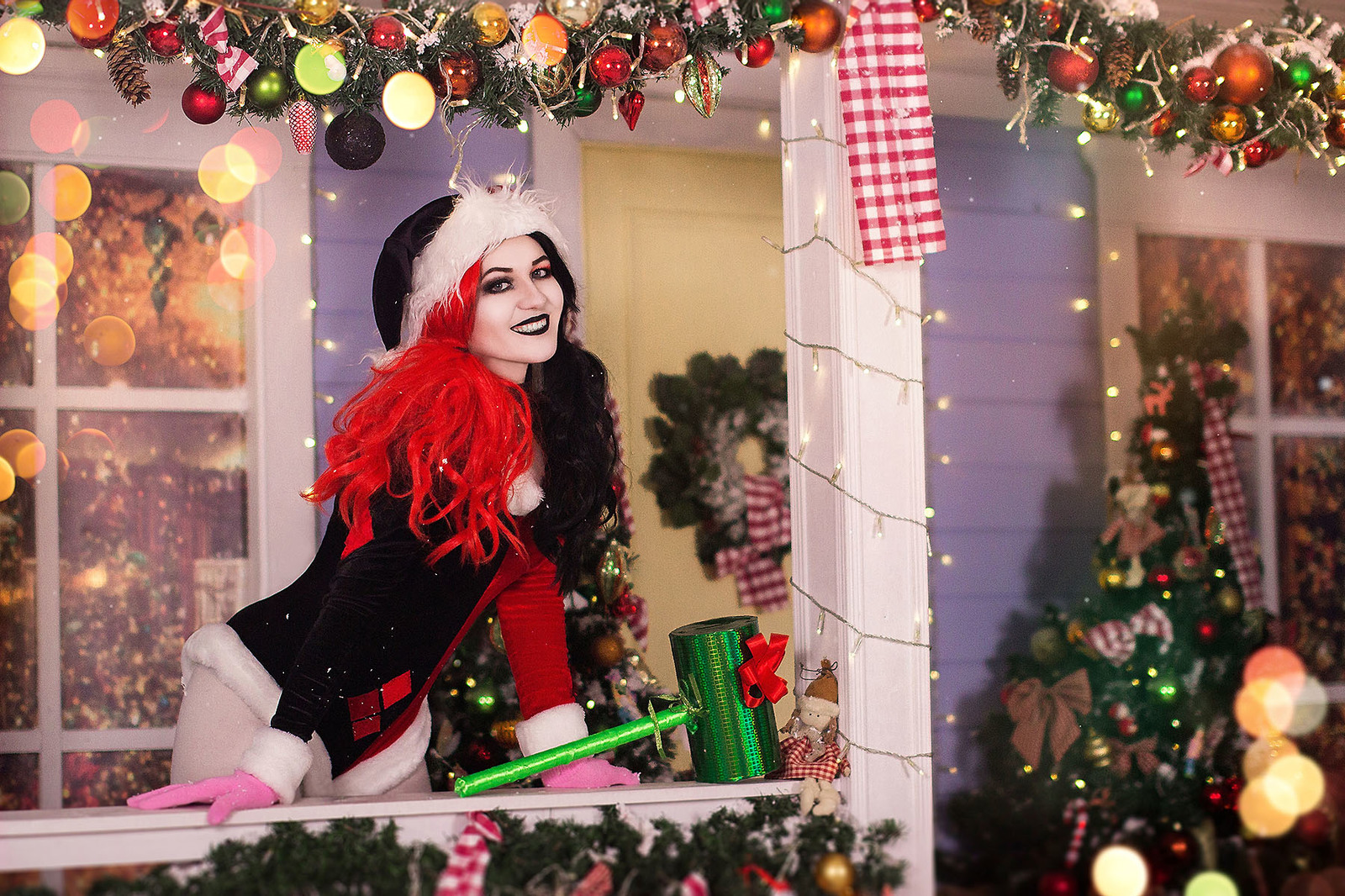 Harley Quinn holiday special cosplay - My, Harley quinn, Dc comics, Longpost, Russian cosplay, New Year, , Cosplay