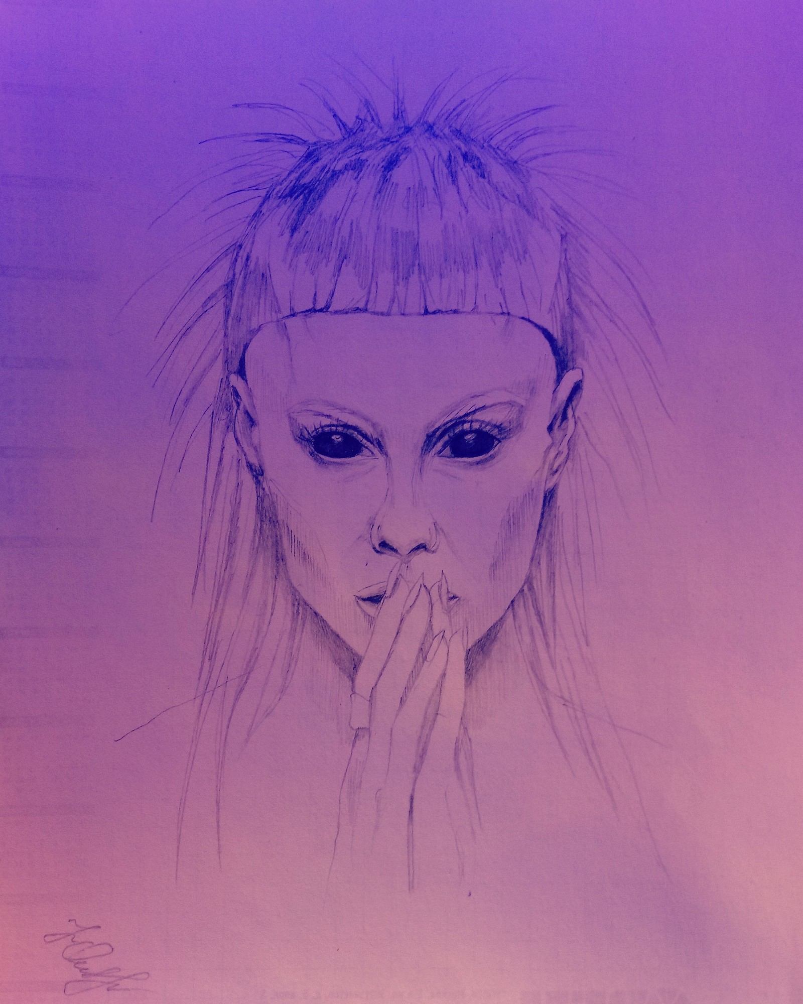 Portrait (Yolandi) - My, Yolandi, Drawing, Pencil drawing, Pencil, Beautiful girl, Art, Images, League of Artists, Yolandi Fisser