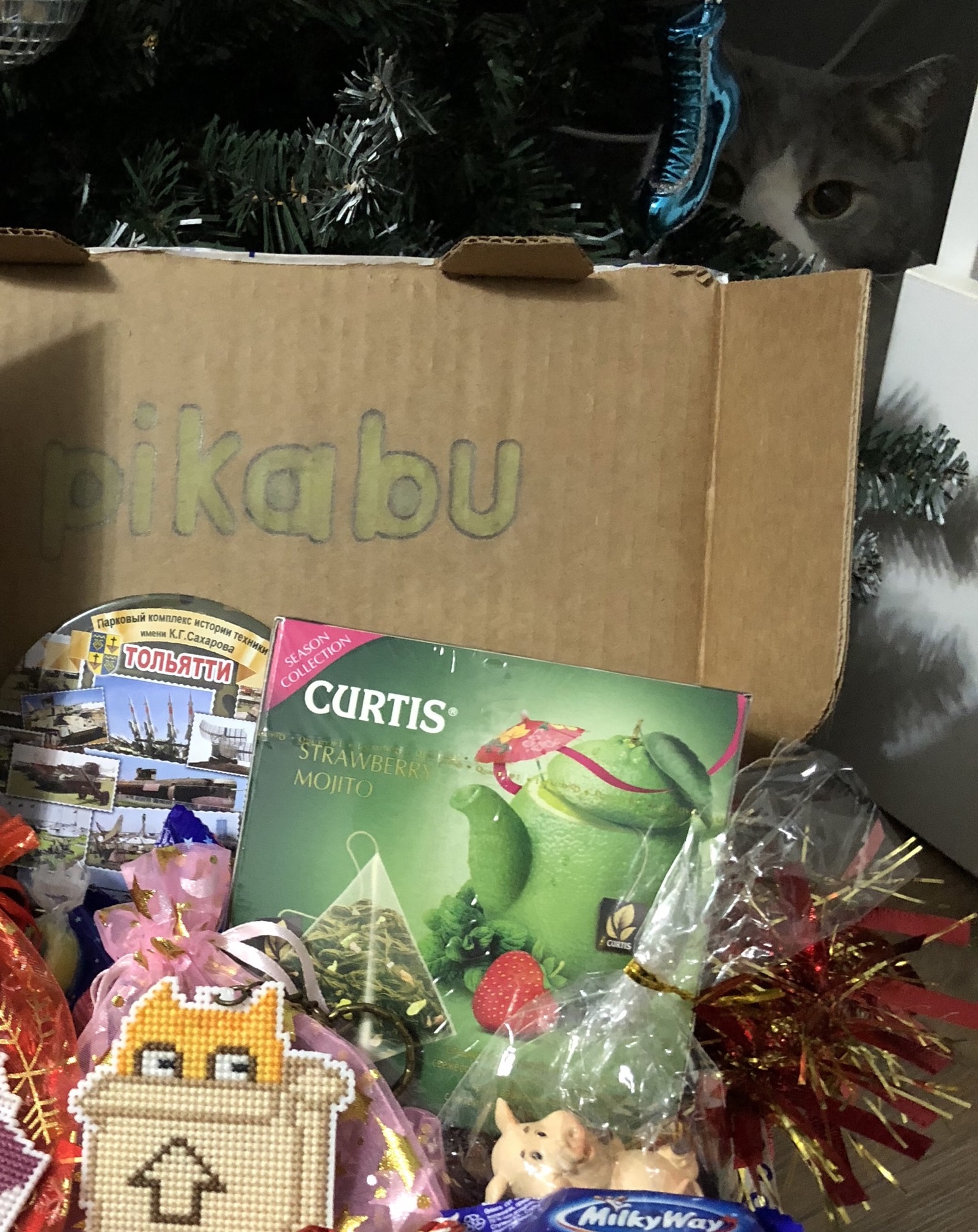 Parcel from Togliatti to Krasnodar - Gift exchange report, Gift exchange, New Year's gift exchange, cat, Longpost, Secret Santa