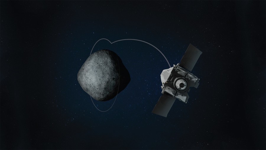 OSIRIS-REx enters record-breaking close orbit around asteroid Bennu - Space, Apparatus, Osiris-Rex, Asteroid, Bennu, Orbit, Video, Longpost