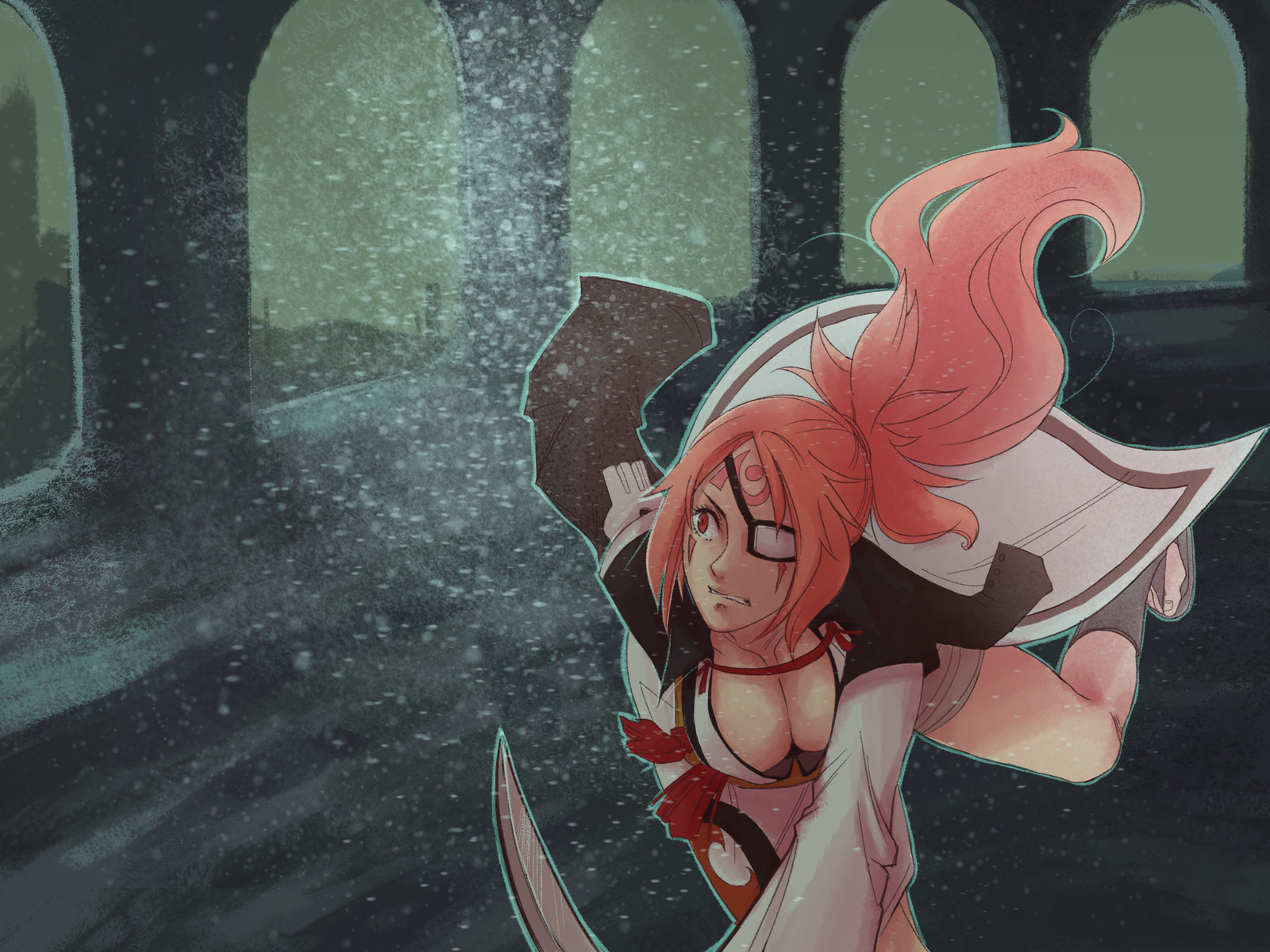 By Salamandra San - Dark souls, Art, Drawing, Comics, Priscilla, Baiken, , Longpost, Salamandra San