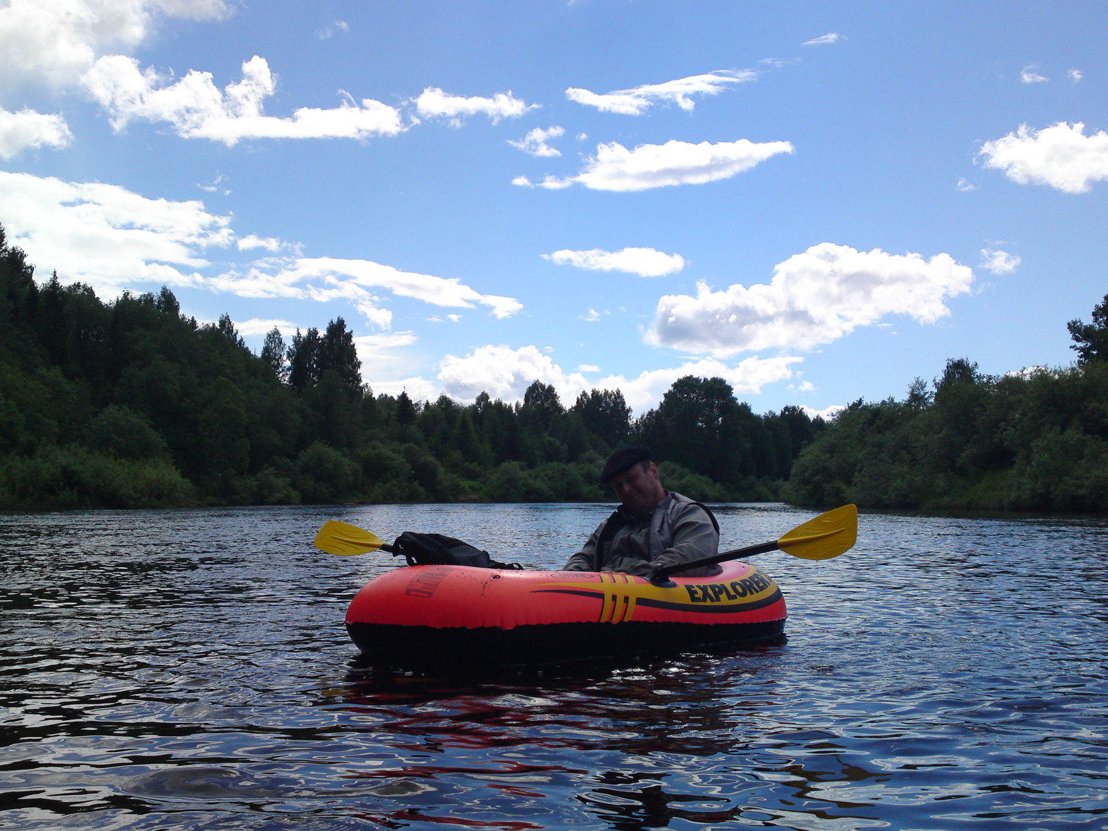 Three people in a boat. Part 2. - My, A boat, , , Video, Longpost