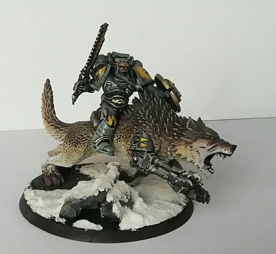 Space wolf. - My, Warhammer 40k, Space wolves, Painting, Miniature, Painting miniatures, Wh miniatures, Longpost