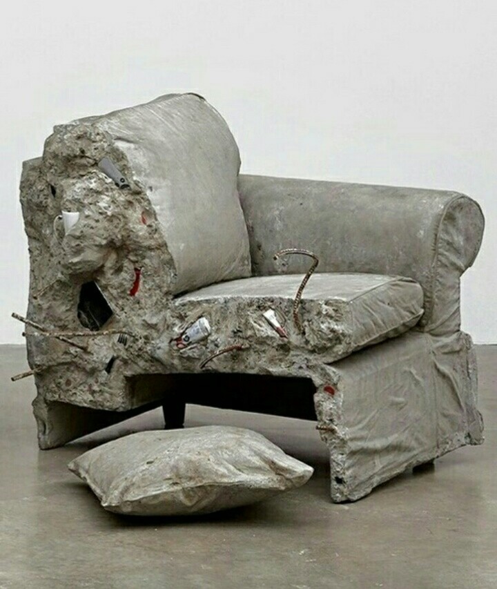 Mezinchik touched - Furniture, Concrete, Art, Pain