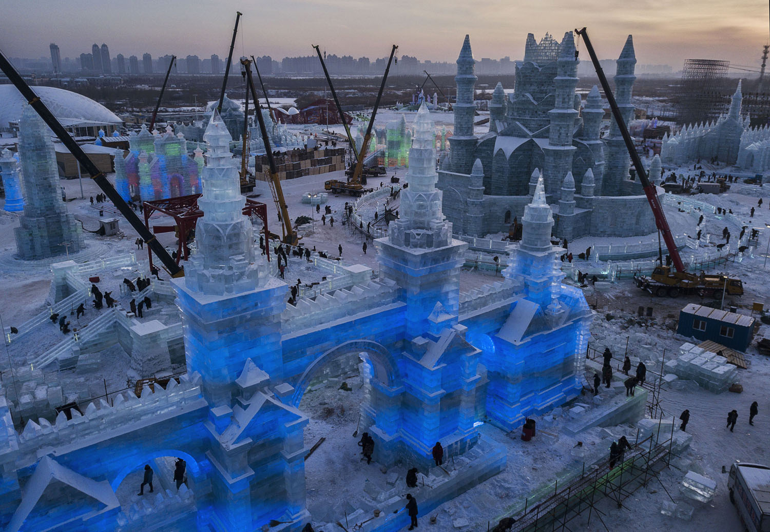 Ice Festival in Harbin. - China, Snow, Ice Town, Swing, Asians, Harbin, Beautiful, Longpost