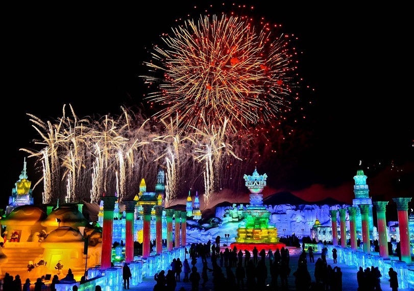 Snow and Ice Festival. - Harbin, Ice sculpture, Ice, China, The festival, , Longpost