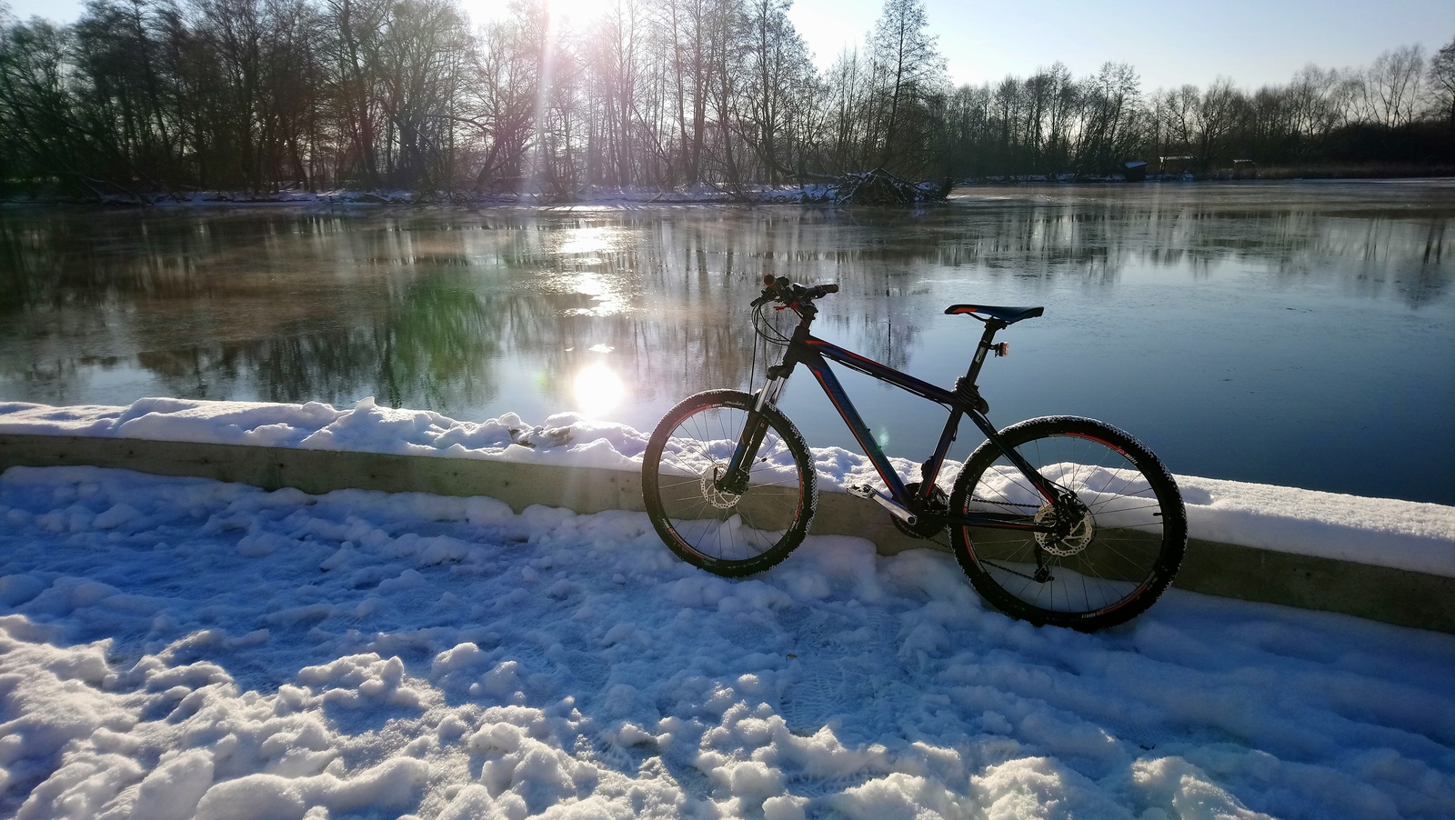 Brest, fortress, winter, led - My, A bike, Bike ride, Brest, Brest Fortress, Winter, Mobile photography, Longpost