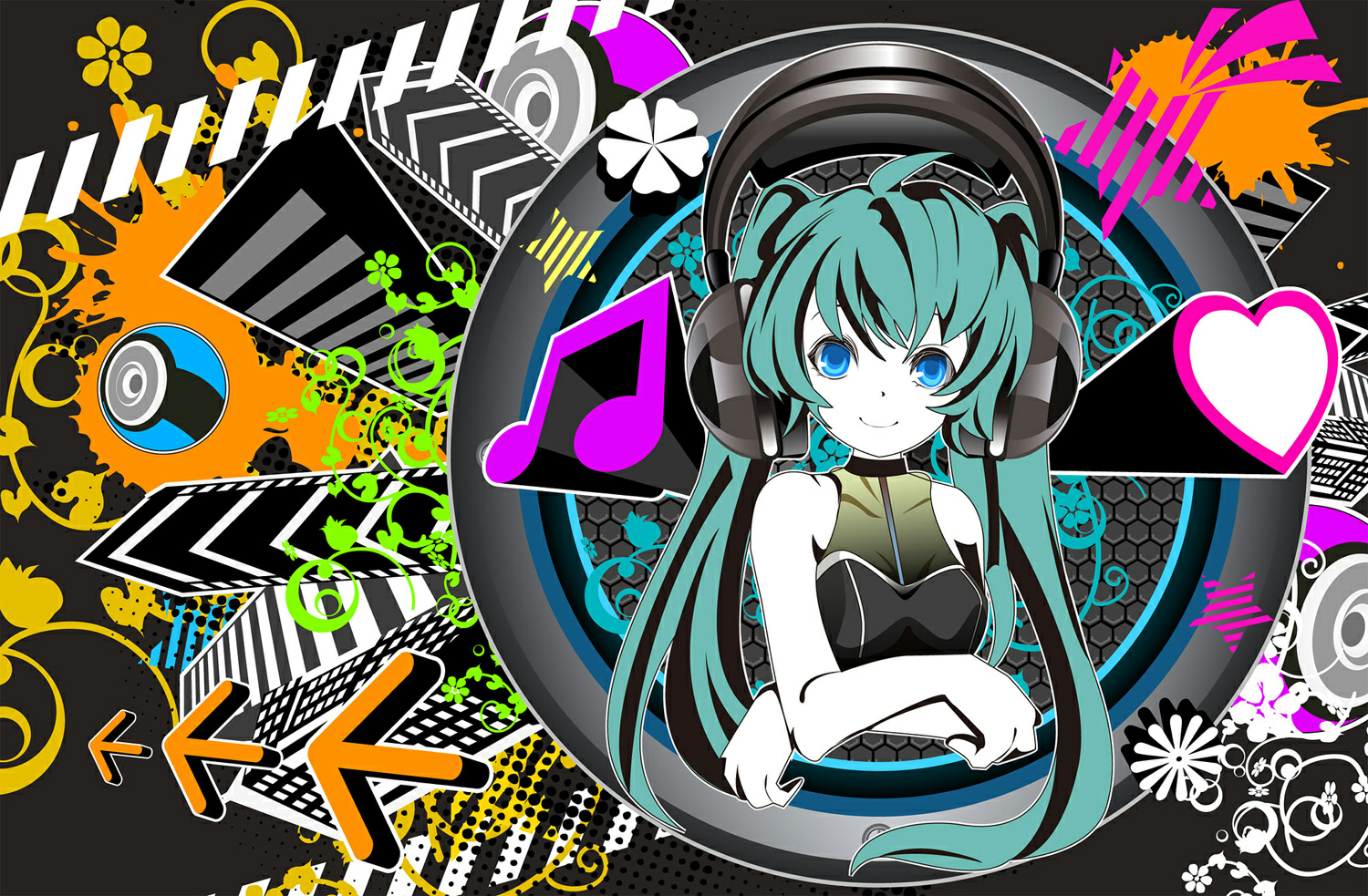 Vocaloid - Anime, Art, Honestly stolen, Vocaloid, Anime art, Hatsune Miku, Longpost