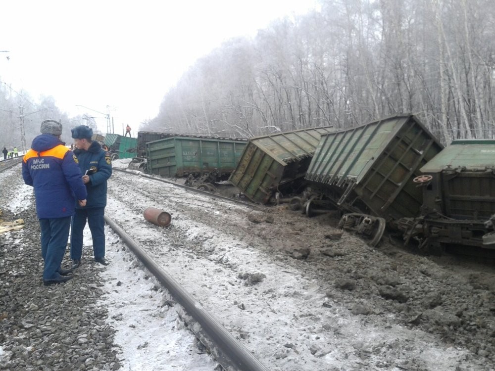 18 wagons derailed near Abdulino - Russian Railways, Crash, Orenburg region, State of emergency, Ministry of Emergency Situations, Video, Longpost