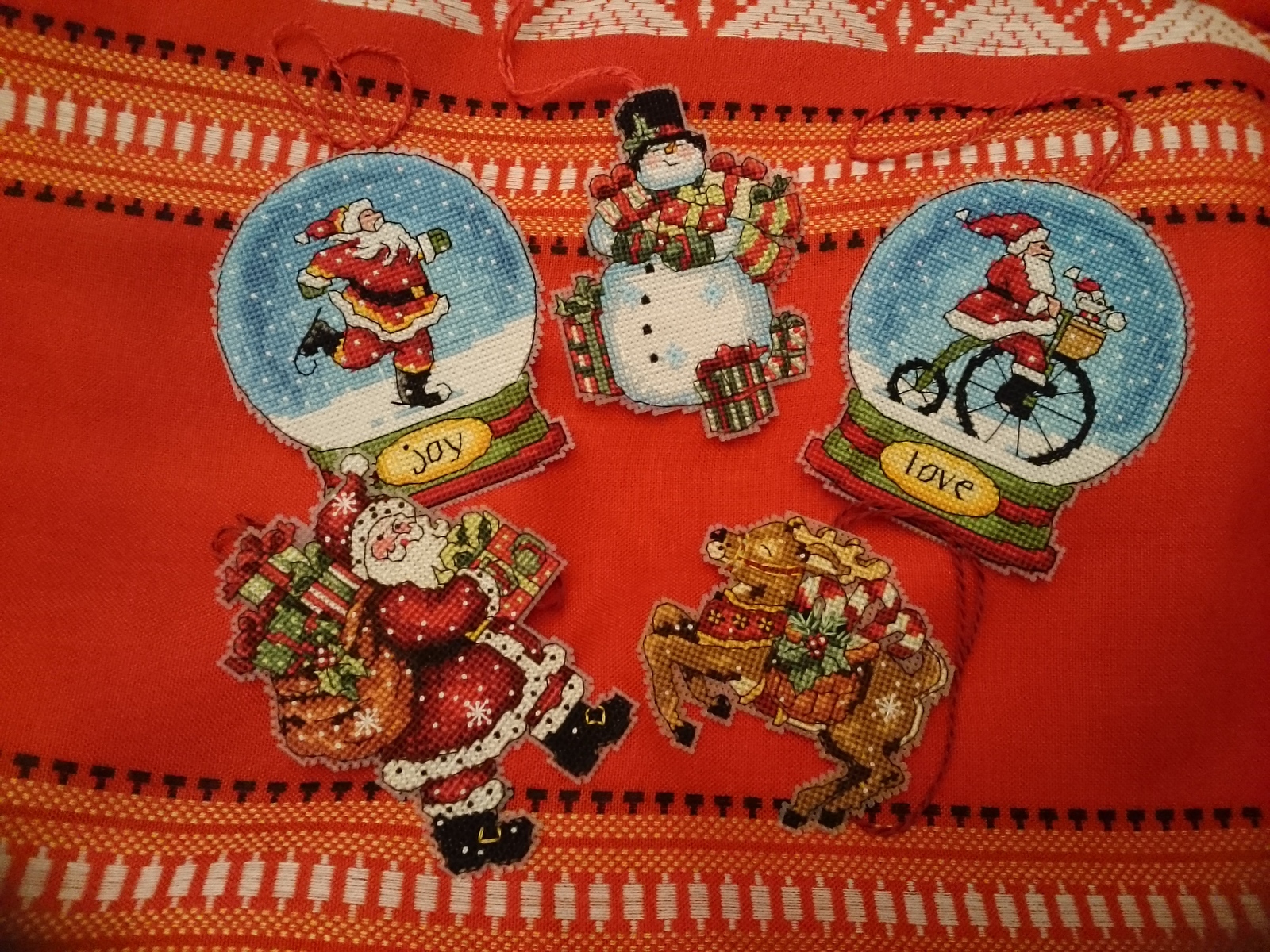 Cute additions to Christmas gifts - My, Cross-stitch, Hobby, Threads and needles, Floss, Embroidery, Needlework without process, Longpost