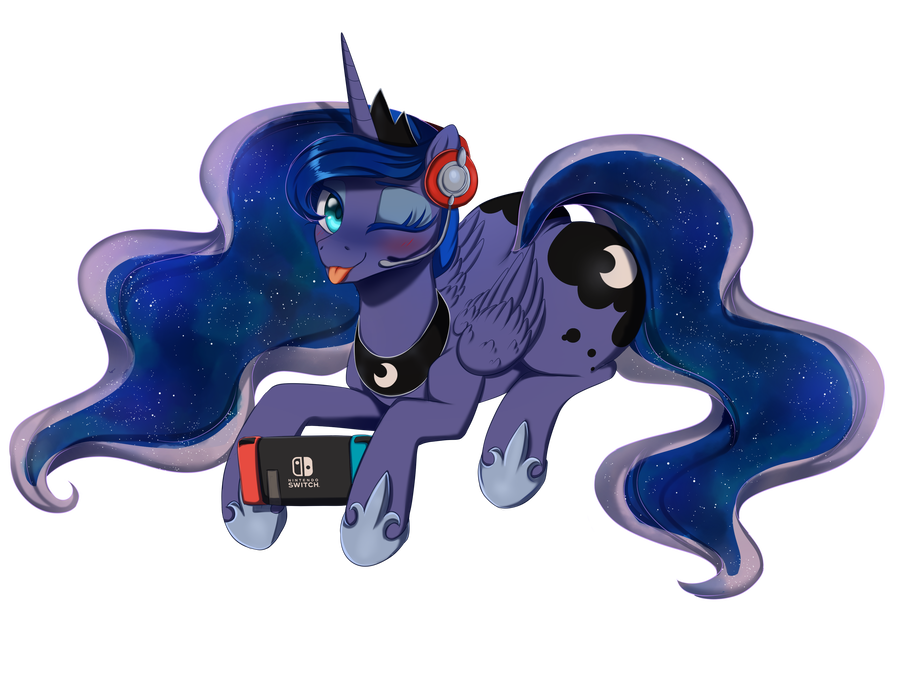 gamer princess - My little pony, Princess luna, Gamer Luna, 