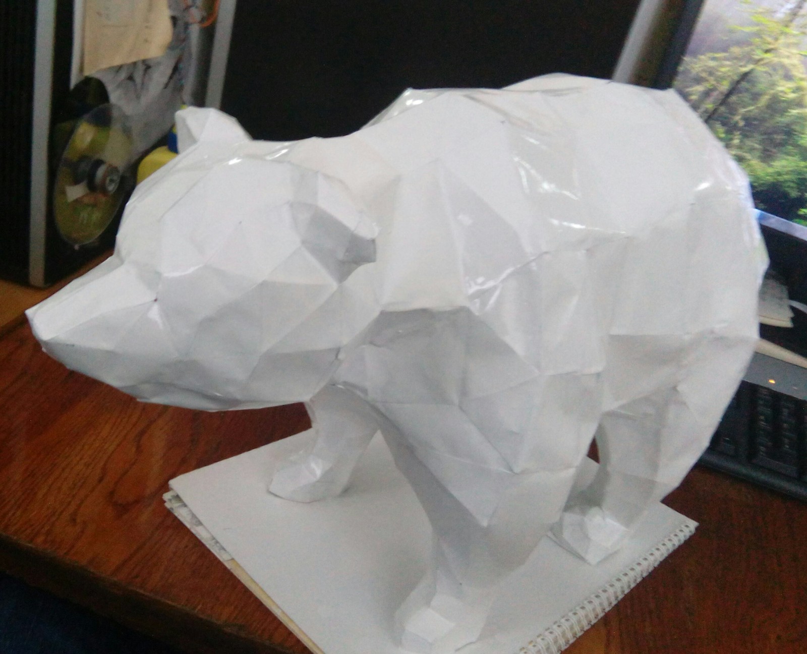 Polar bear - My, Papercraft, The Bears, Longpost