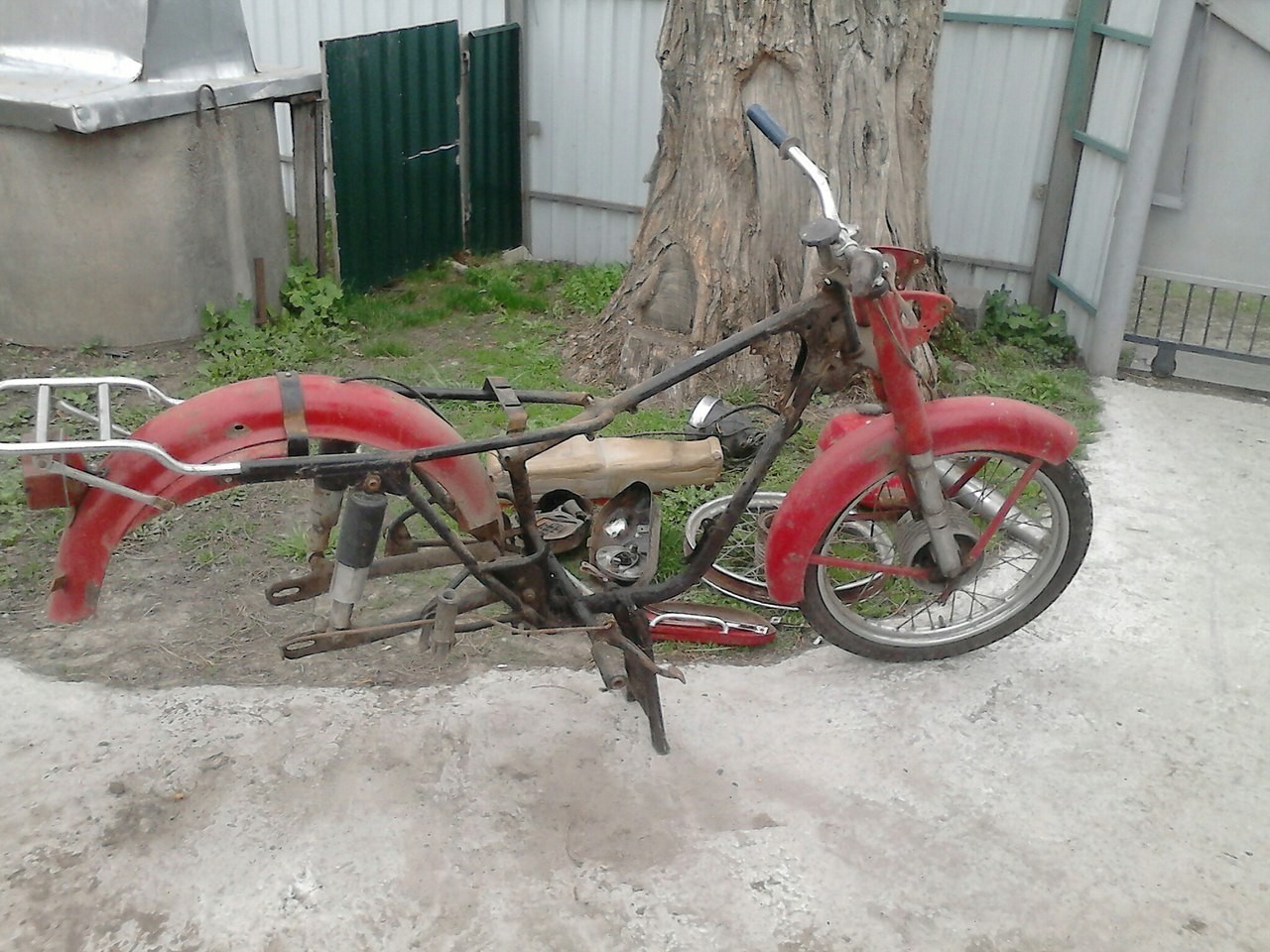 My Minsk from scrap metal - My, Minsk, Moto, Motorcycles, From dirt to Kings, Longpost