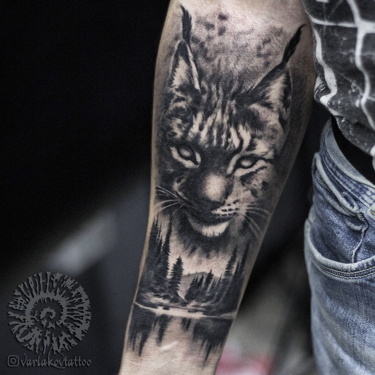 Two hours. - My, Tattoo, Tattoo artist, Lynx, Moscow, Tattoo Lovers League