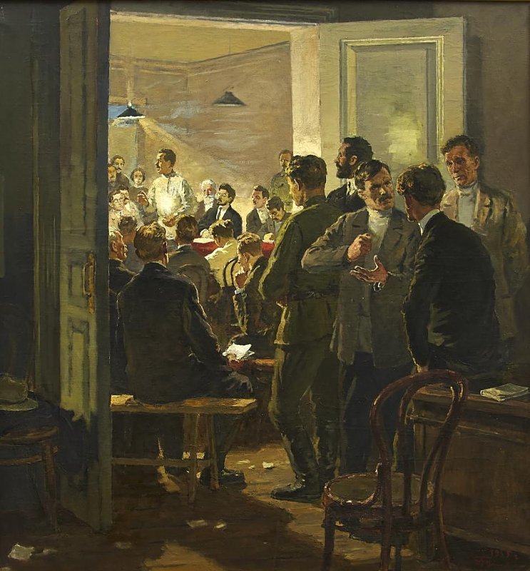 Congresses of the RSDLP in painting - Painting, Rsdlp, Communism, Lenin, Stalin, The consignment, Painting, Longpost, Politics