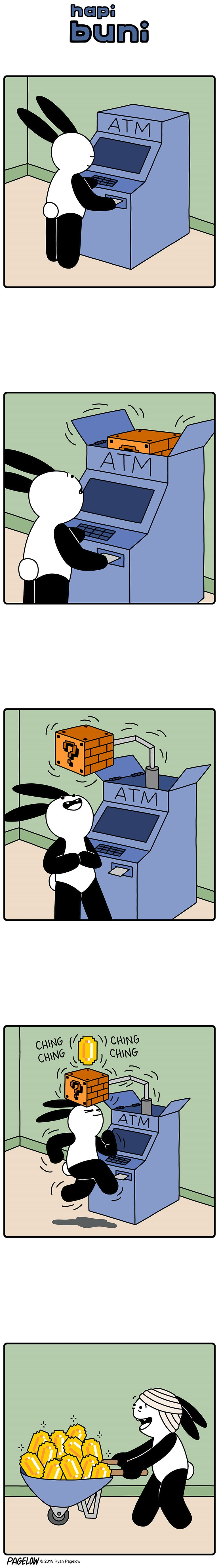 Unusual ATM - Buni, Pagelow, ATM, Mario, Comics, Longpost