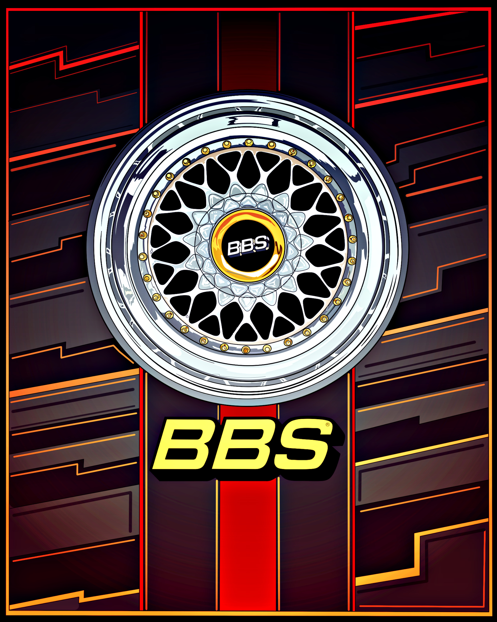 BBS-LEMON ART - My, Drawing, Art, Digital drawing, Wheels