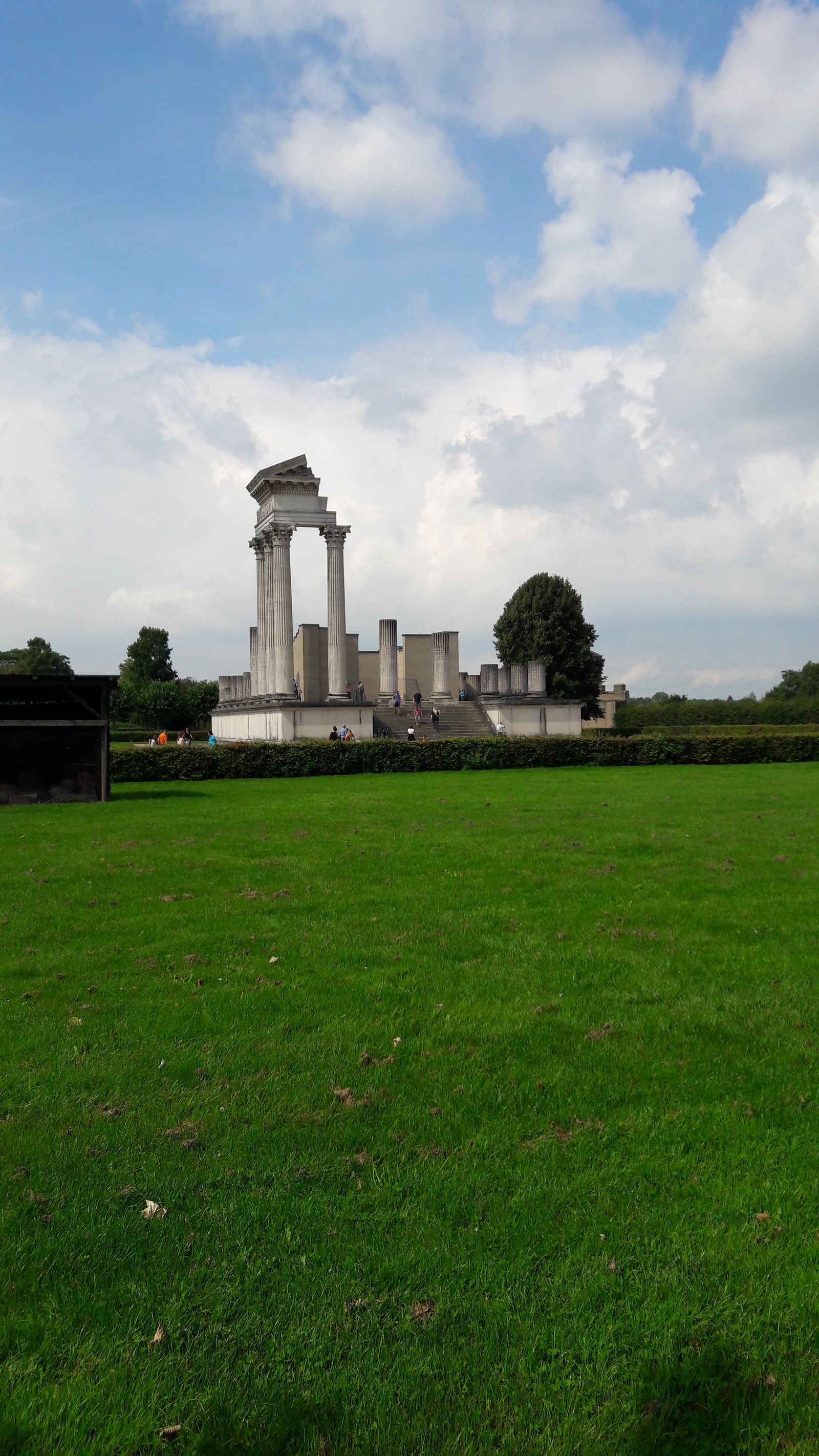 Remains of a Roman temple, Xanten, West Germany - My, , 