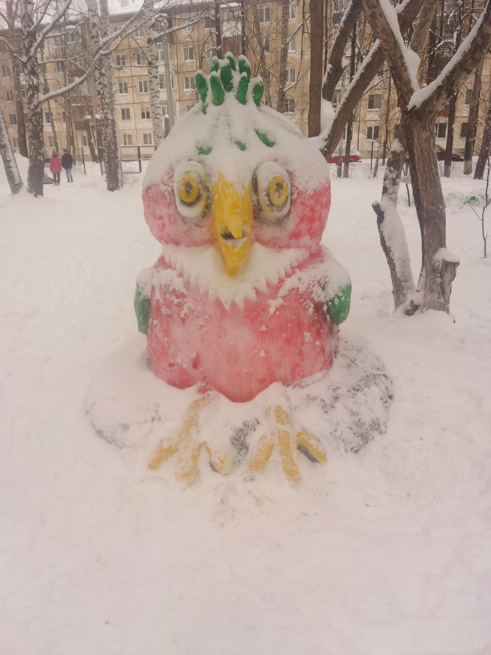 Snow sculptures - My, Winter, Sculpture, Longpost