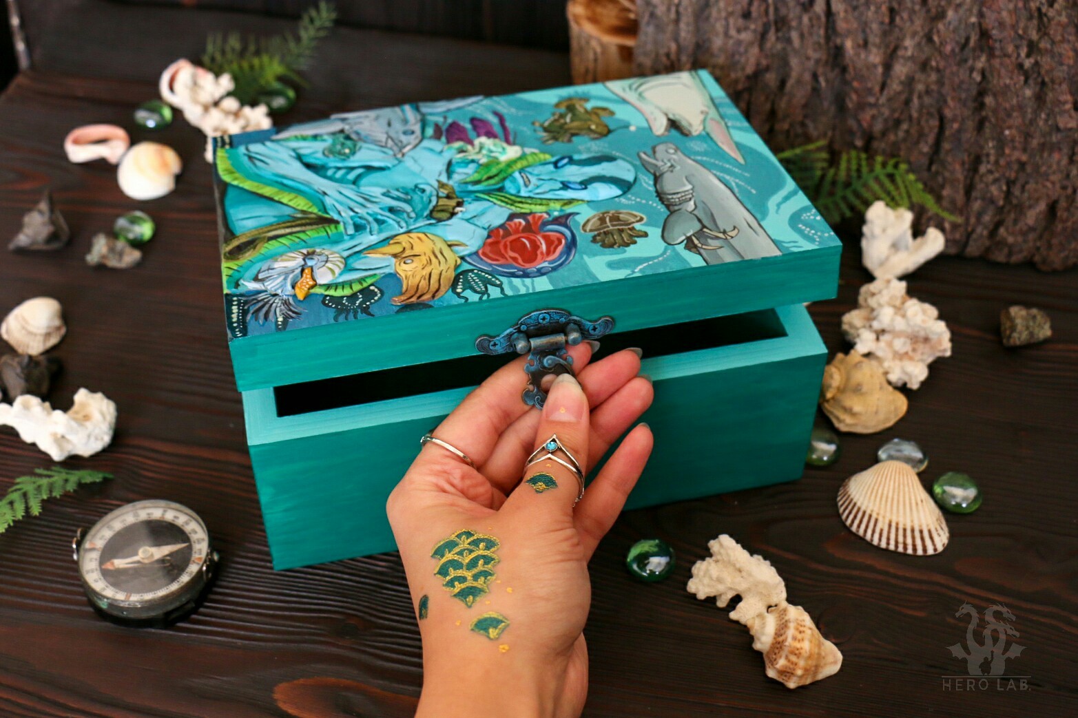 Abe Sapien jewelry box - My, Needlework with process, Polymer clay, Hellboy, Casket, Handmade, Process, Longpost, Video