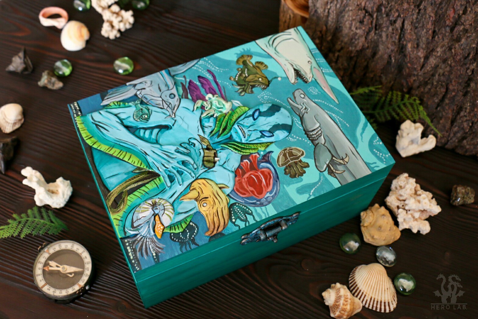 Abe Sapien jewelry box - My, Needlework with process, Polymer clay, Hellboy, Casket, Handmade, Process, Longpost, Video