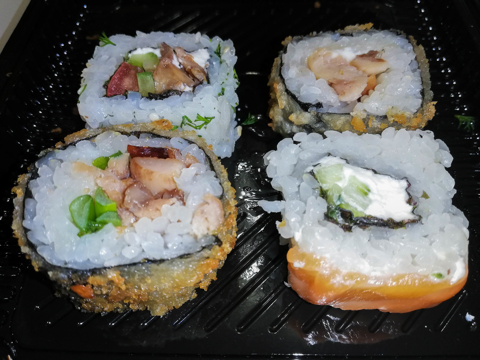 Overview of the delivery service KushaySushi Novokuznetsk - My, Sushi, Novokuznetsk, Delivery, Overview, , Rolls, Longpost