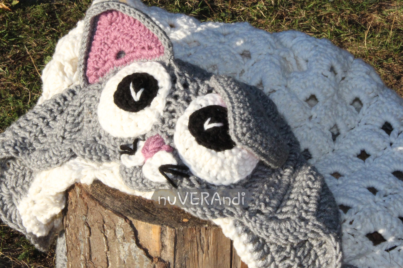 Kotopled!)) - My, Knitting, Needlework without process, Needlework, Plaid, Longpost, cat