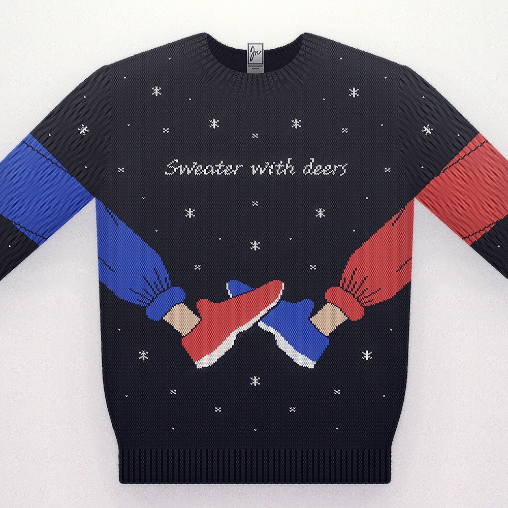 Sweater with deers - Sweater with deers, , Longpost