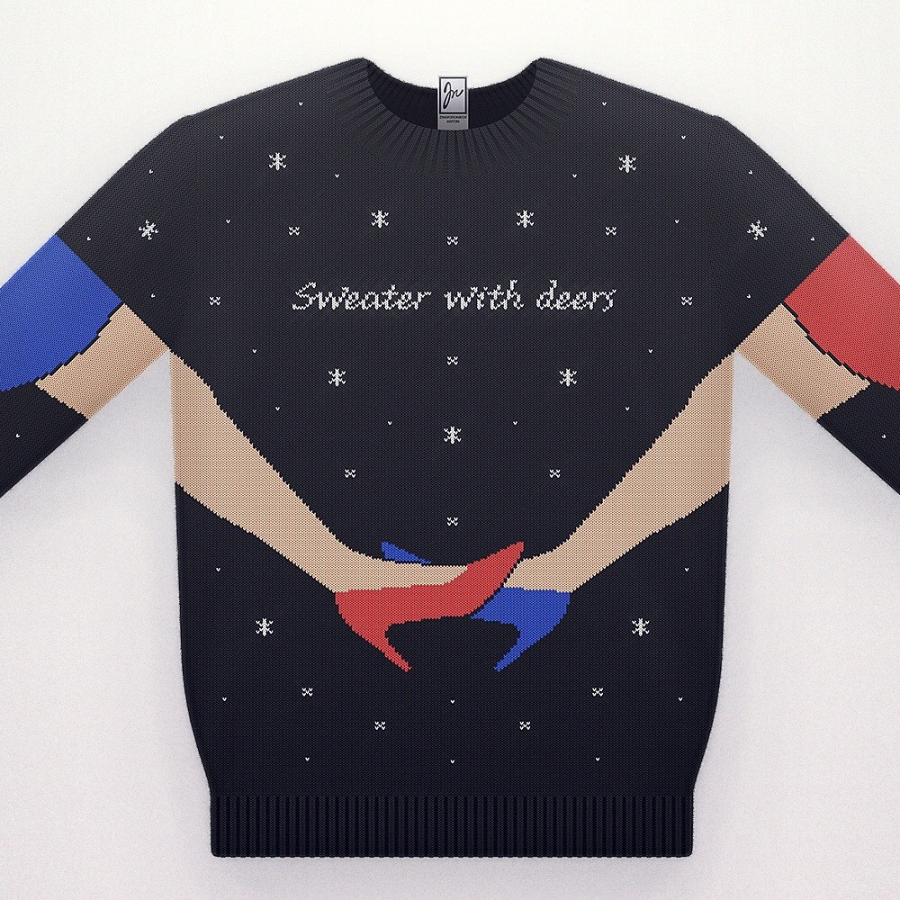 Sweater with deers - Sweater with deers, , Longpost