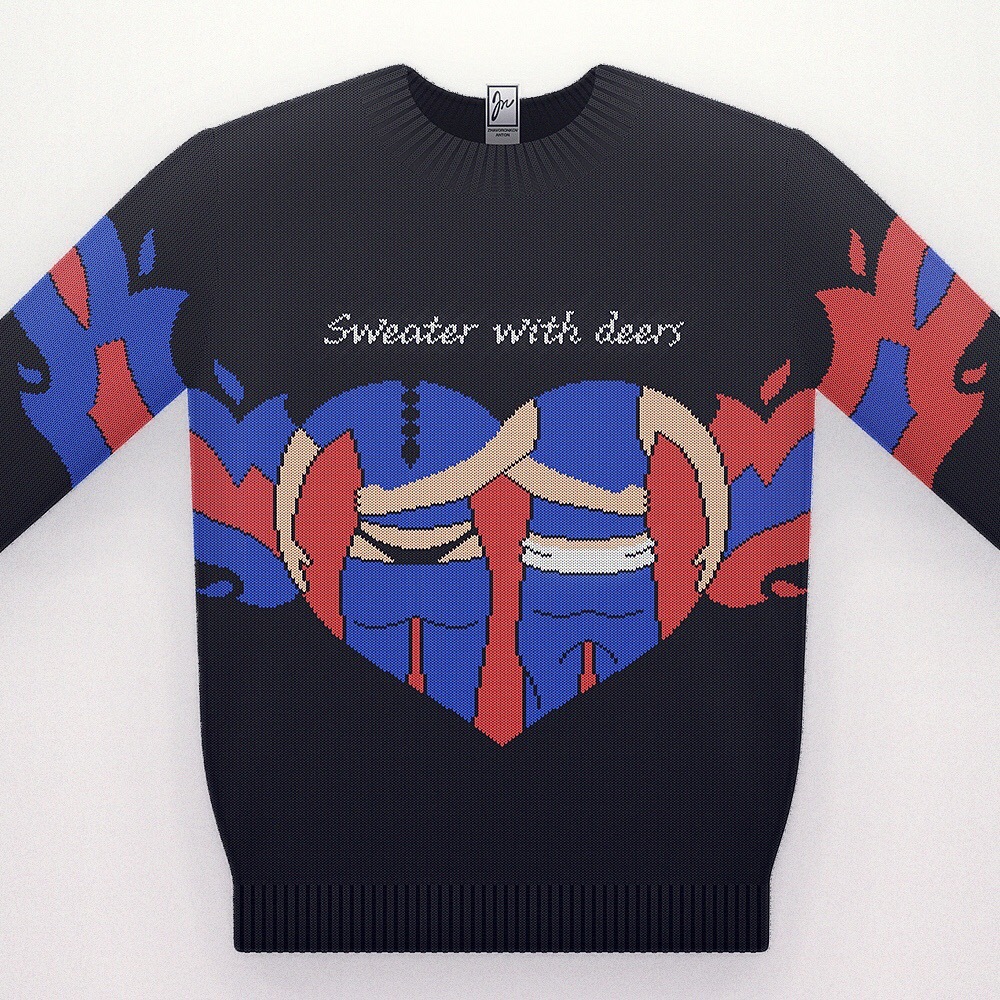 Sweater with deers - Sweater with deers, , Longpost