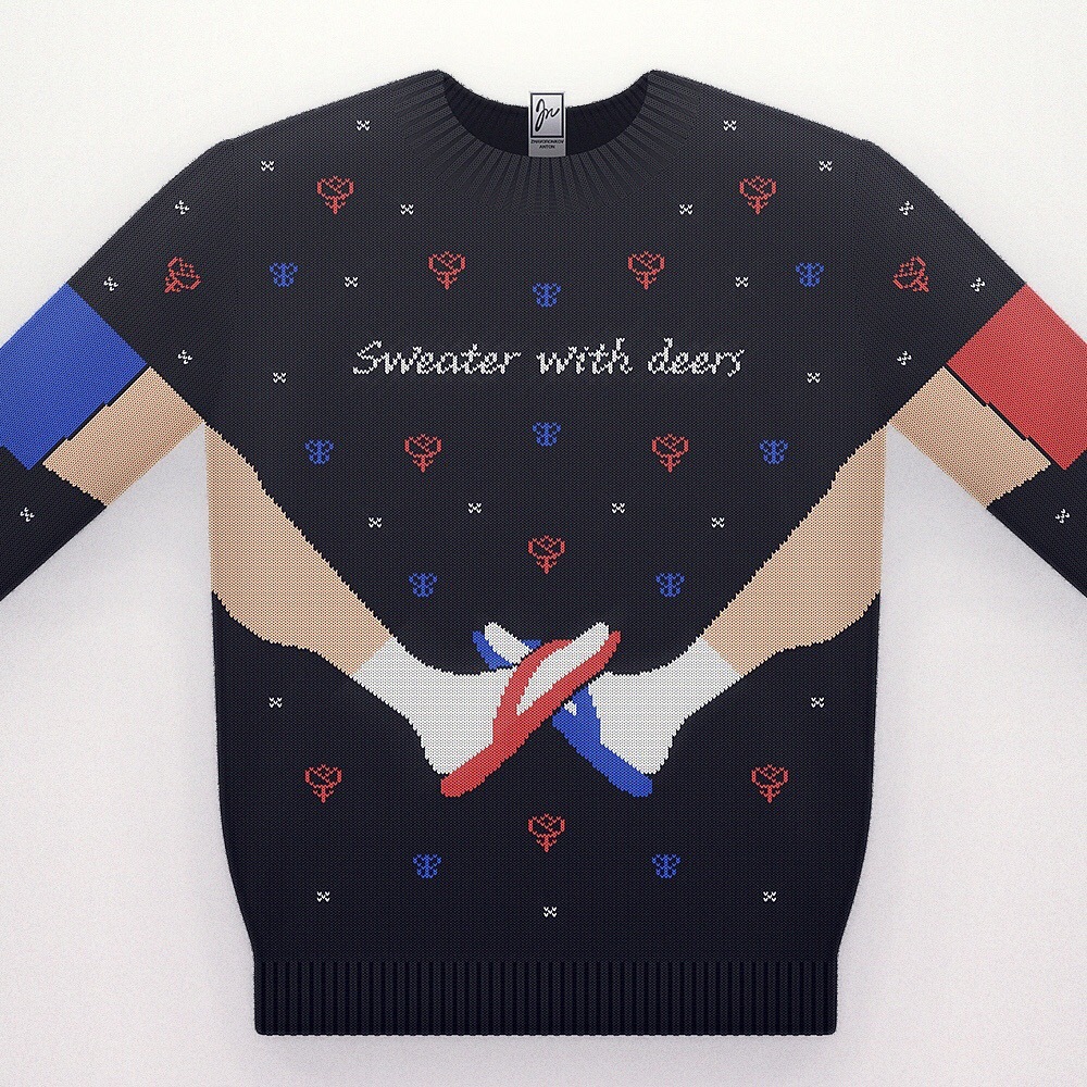 Sweater with deers - Sweater with deers, , Longpost