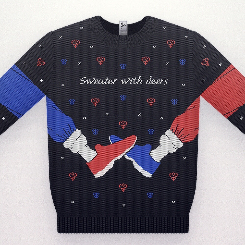 Sweater with deers - Sweater with deers, , Longpost