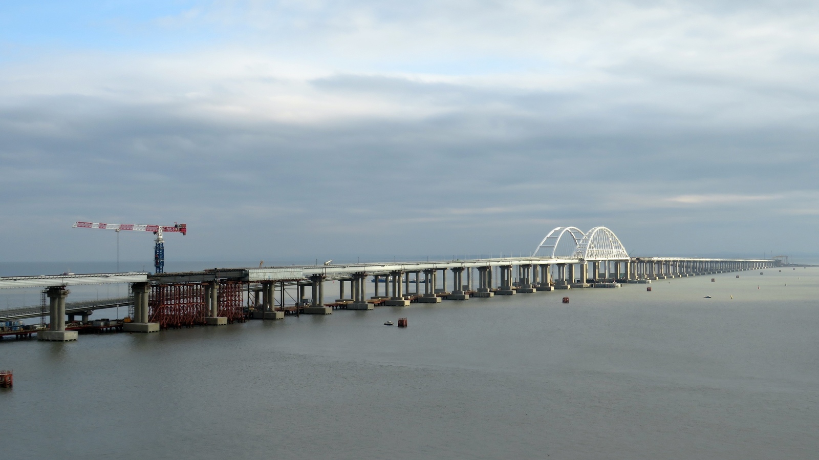 Crimea. Crimean bridge. Details of the construction of the railway. 24 photos. - Crimea, Kerch, Crimean bridge, Railway, Building, Video, Longpost