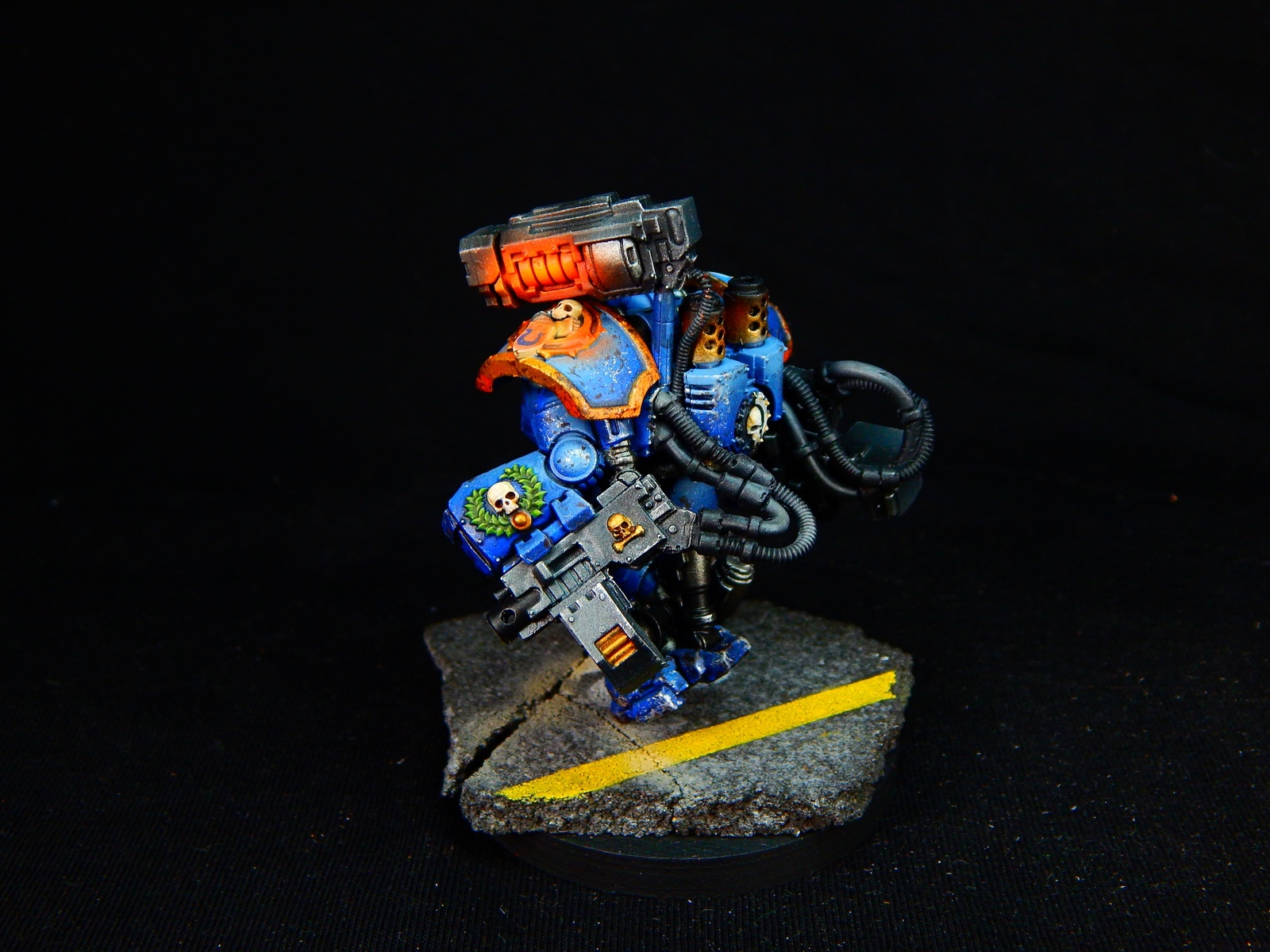 Space Marine Centurions - My, Warhammer 40k, Wh painting, Wh miniatures, Ultramarines, Miniature, Painting miniatures, Longpost